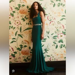 Reformation Ballina Dress Gown sz 6 NWT Spruce Green